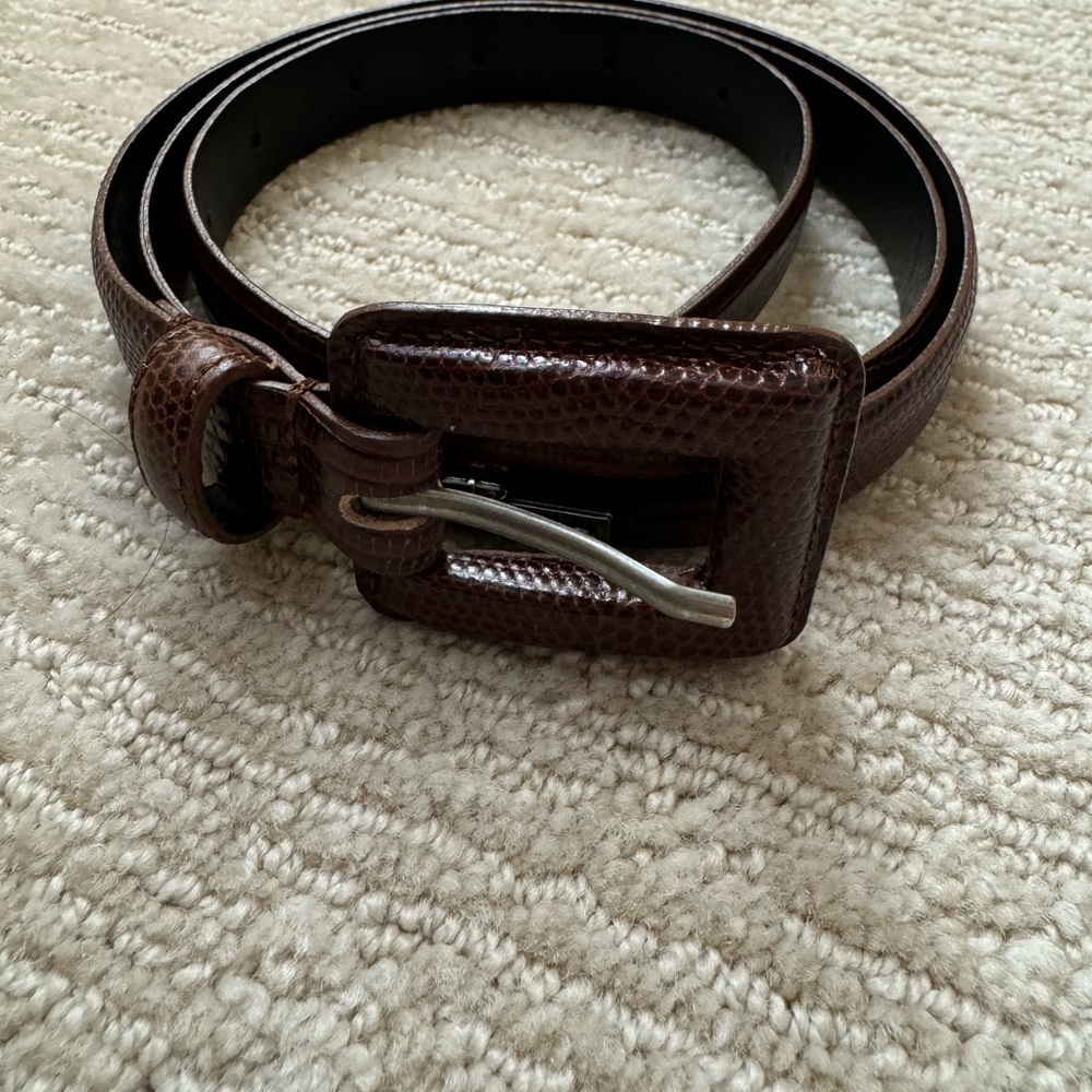 Sportsmax Women’s Brown Leather, Made in Italy, Size Large
